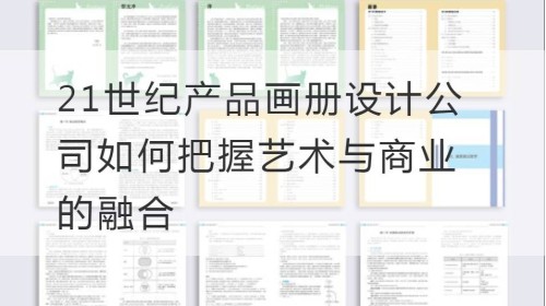 21世纪产品画册设计公司如何把握艺术与商业的融合